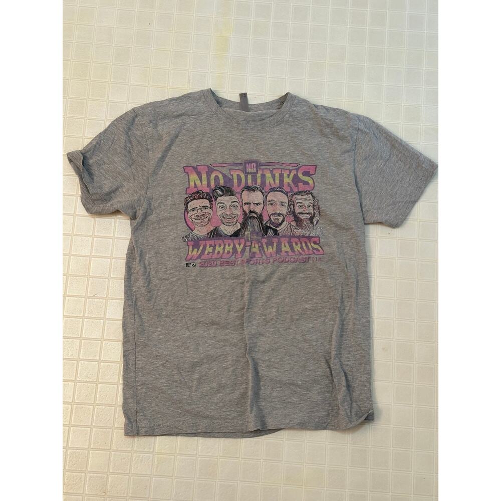No Dunks Webby Awards 2020 Tee Shirt Size medium In gray